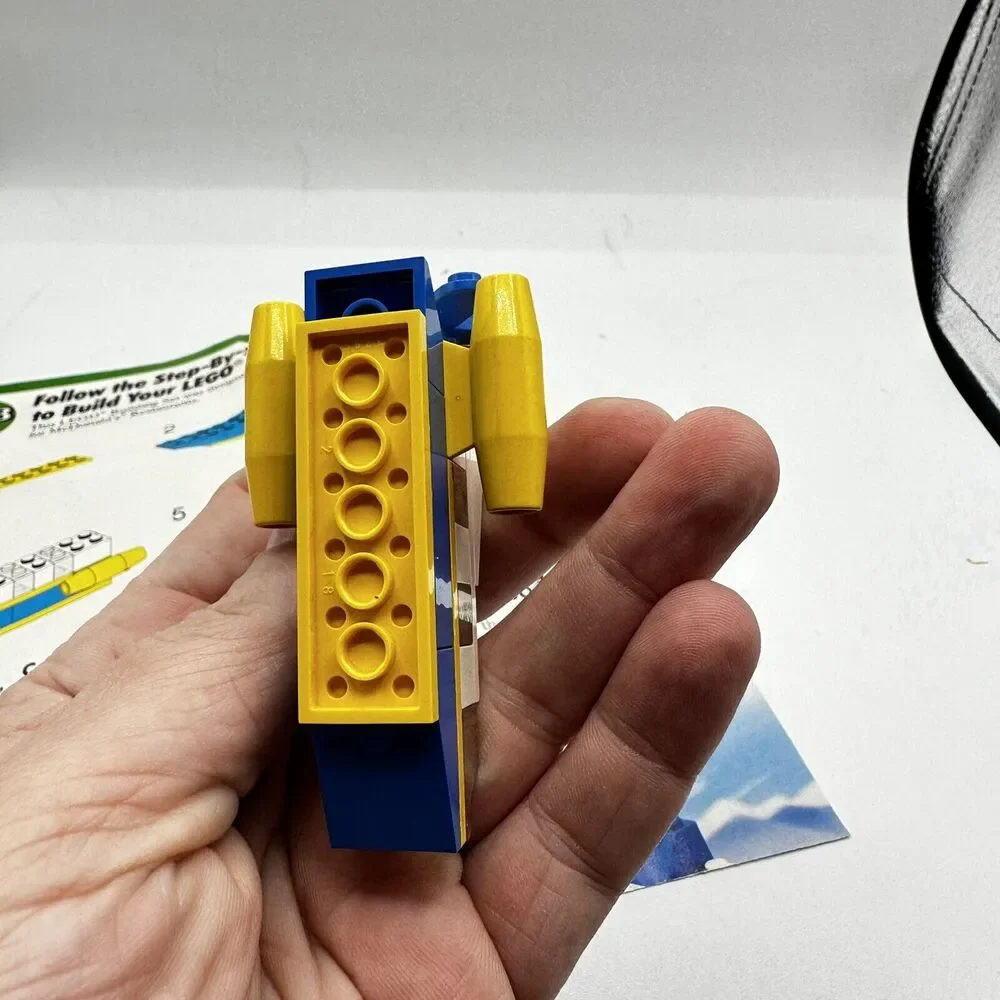 Vintage 1980s McDonalds Happy Meal LEGO Basic: Sea Skimmer (1649) With Guide